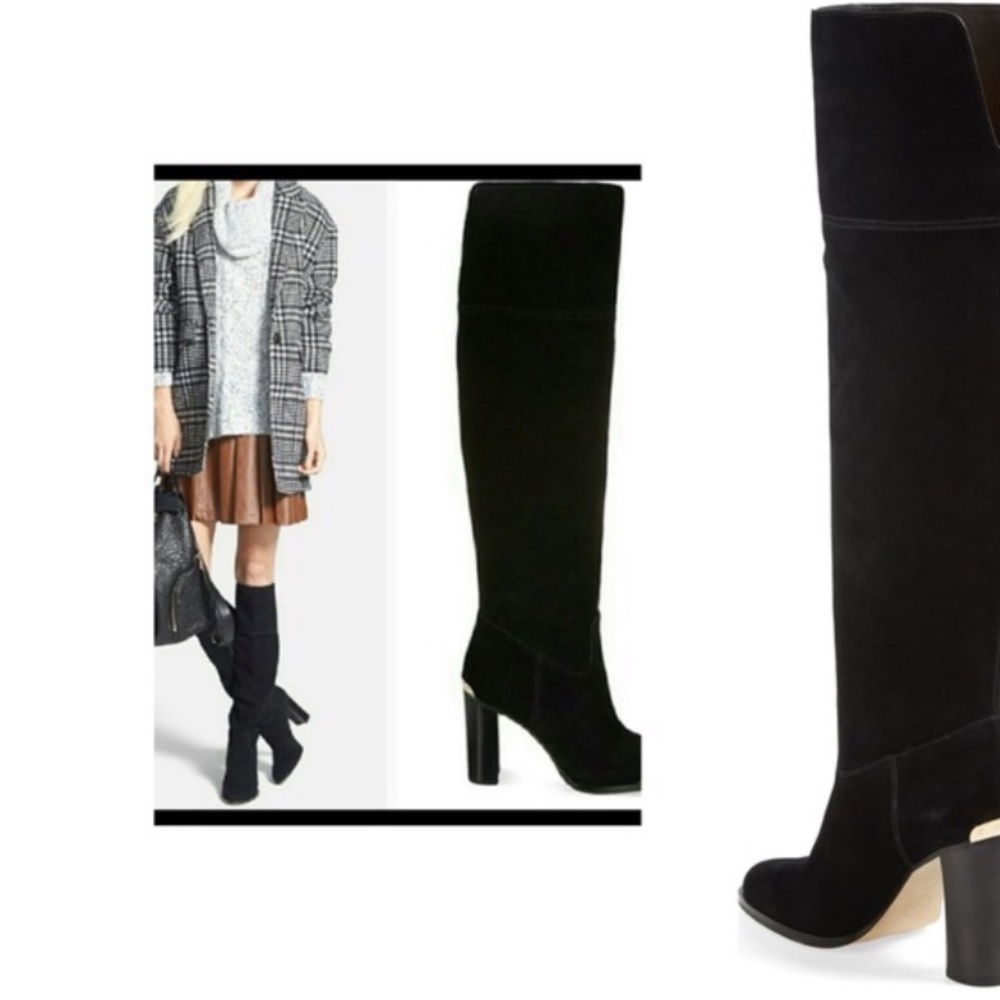 MICHAEL KORS black genuine suede Regina Boots - Picture 2 of 15